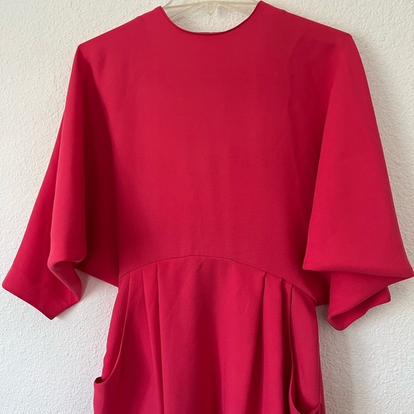 & Other Stories Batwing Open back Midi Dress 4. - Picture 2 of 12